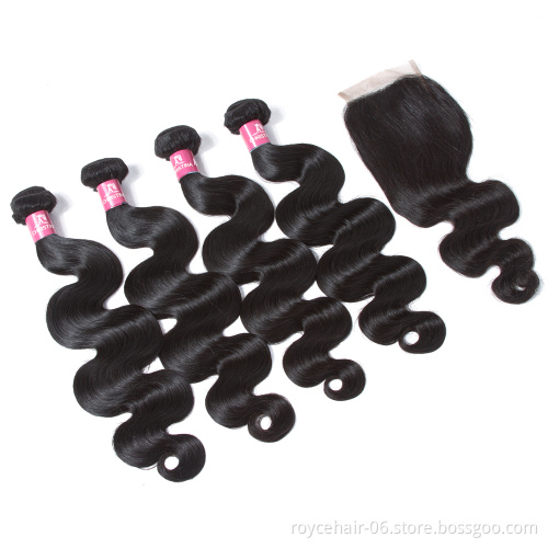 Cheap 10a 11a Grade 100% Peruvian Virgin Hair Extensions Body Wave Bundles with Closure